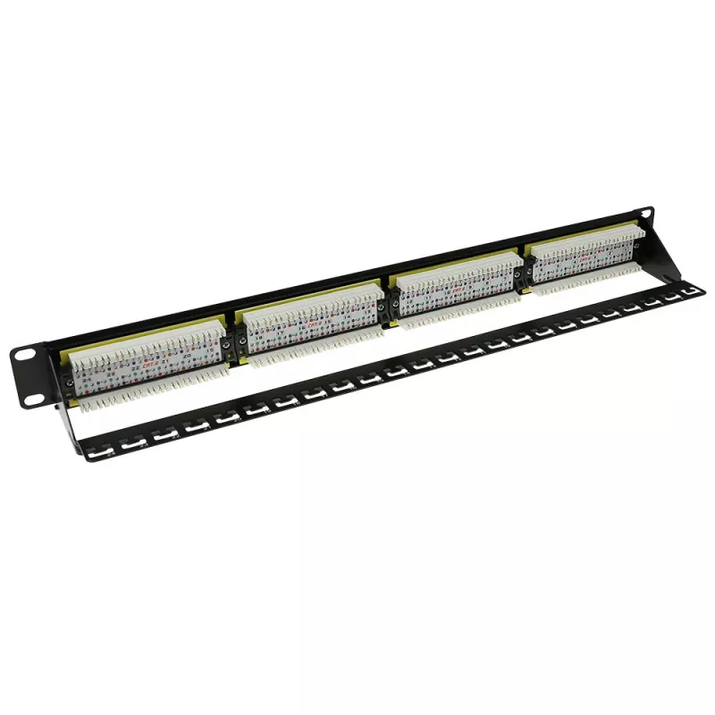 ACT Patchpanel CAT 6 UTP 24-porty z listwą do zarządzania kablami