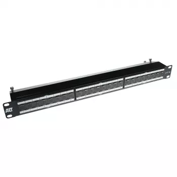 ACT Patchpanel 24-ports Shielded CAT6A with cover CAT6A