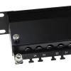 ACT Patchpanel 24-ports Shielded CAT6A with cover CAT6A