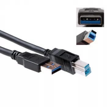 Kabel USB ACT USB 3.2 Gen1 wtyk A – wtyk B 3,00 m