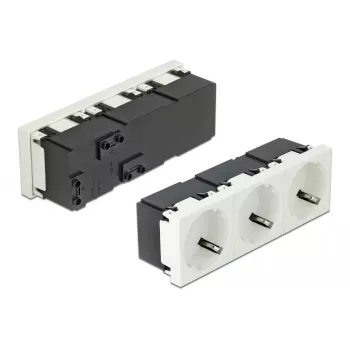 Socket outlet DELOCK 81323 CEE 7/3 3P+N+PE 250V 16A ABS biały