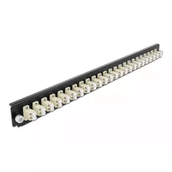 Panel przedni puszki spawów DeLOCK 19 cali 43359 24 porty LC Duplex beżowy