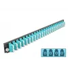 Panel przedni skrzynki spawów DeLOCK 19 cali 24 porty LC Quad aqua