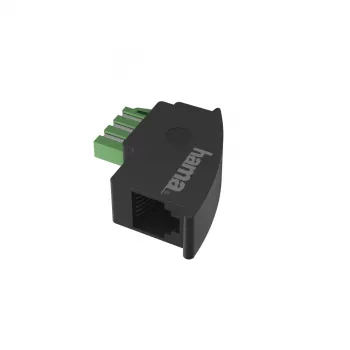 Hama 00201122 adapter zmiany płci TAE-F RJ11 czarny