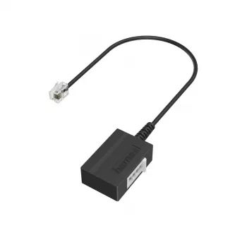 Hama 00201130 adapter zmiany płci TAE-F RJ11 Czarny