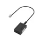 Hama 00201130 adapter zmiany płci TAE-F RJ11 Czarny