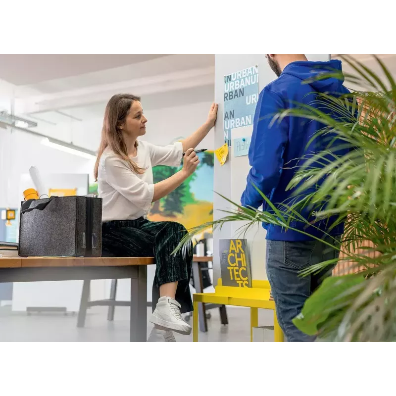 Torba na ramię Sigel BA411 filcowa szara unisex duża