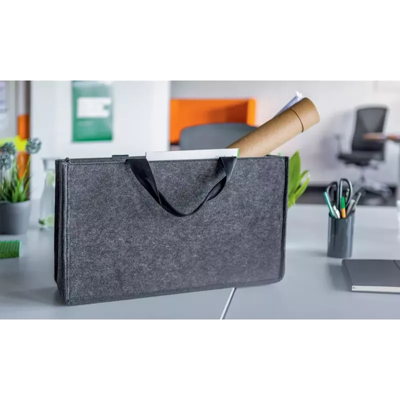 Torba na ramię Sigel BA411 filcowa szara unisex duża