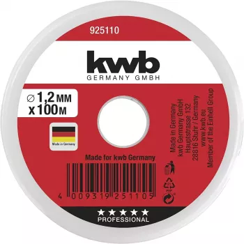 Lina sznurkowa KWB 925110 100 m Nylon Zielona 1,2 mm
