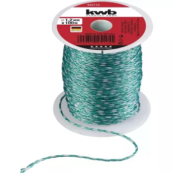 Lina sznurkowa KWB 925110 100 m Nylon Zielona 1,2 mm