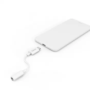 Hama 00201524 kabel audio USB C 3.5 mm Biały