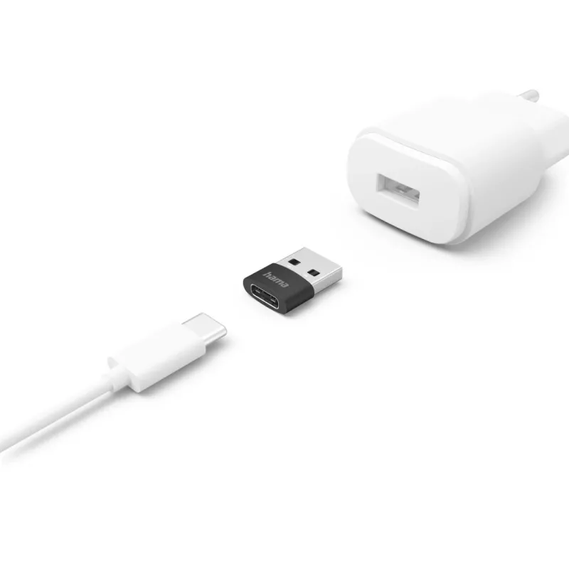 Hama 00201532 przejściówka kablowa USB C USB A Czarny