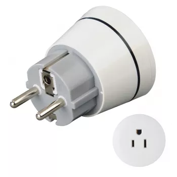 Hama 00223451 adapter wtyczki zasilania biały