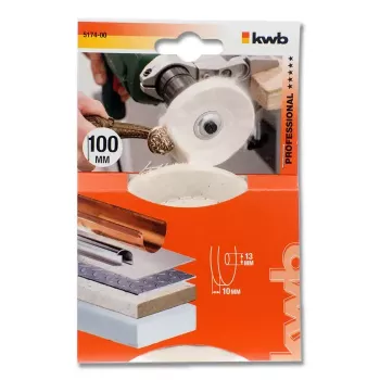 Tarcza polerska KWB 517400 10 cm średnica robocza 1,3 cm średnica trzpienia