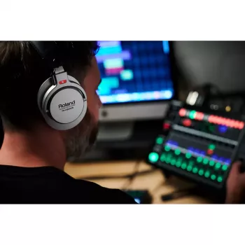 Słuchawki Roland RH-200S Przewodowe Muzyczne Czarny Srebrny 20-20000 Hz