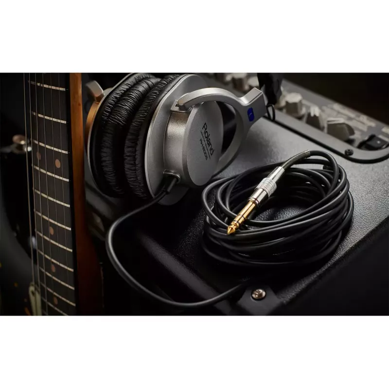 Słuchawki Roland RH-200S Przewodowe Muzyczne Czarny Srebrny 20-20000 Hz