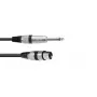 Kabel audio XLR 3-pin Żeński na 6,35 mm Męski 0,9 m Omnitronic 3022516L