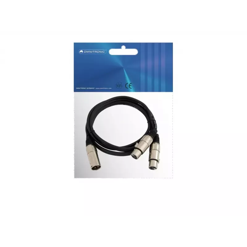 Kabel audio Omnitronic 30225207 XLR 0,5m