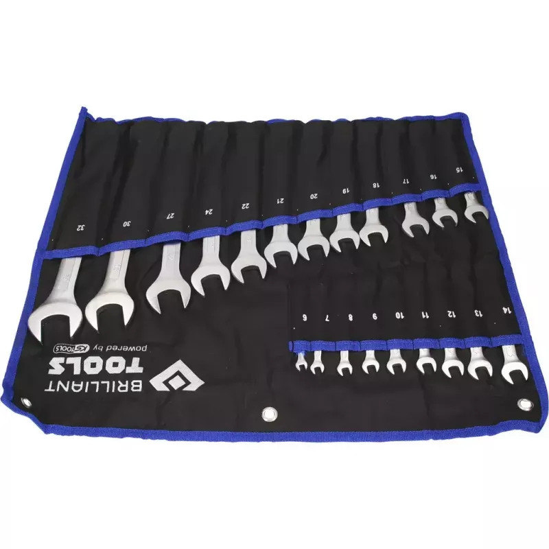Zestaw kluczy płasko-oczkowych Brilliant Tools BT011021