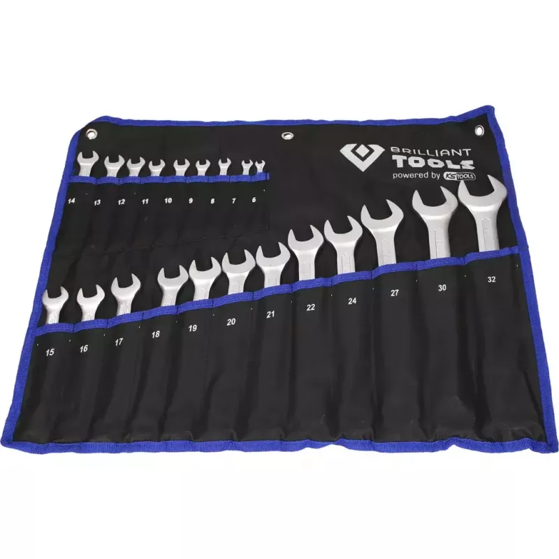 Zestaw kluczy płasko-oczkowych Brilliant Tools BT011021