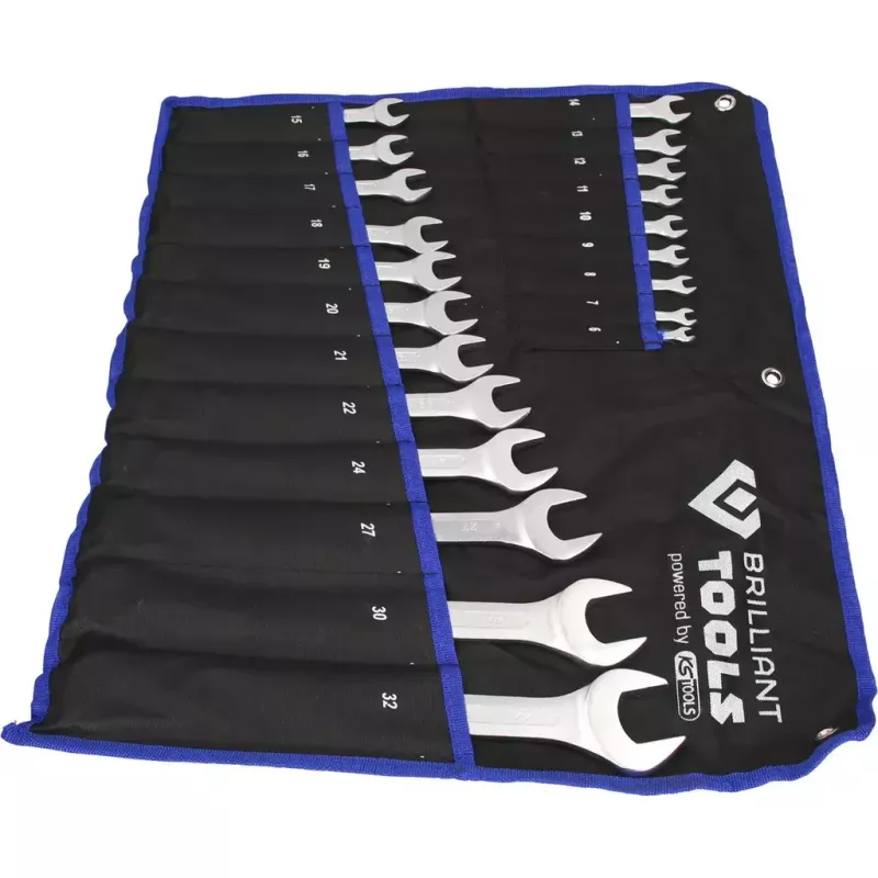 Zestaw kluczy płasko-oczkowych Brilliant Tools BT011021