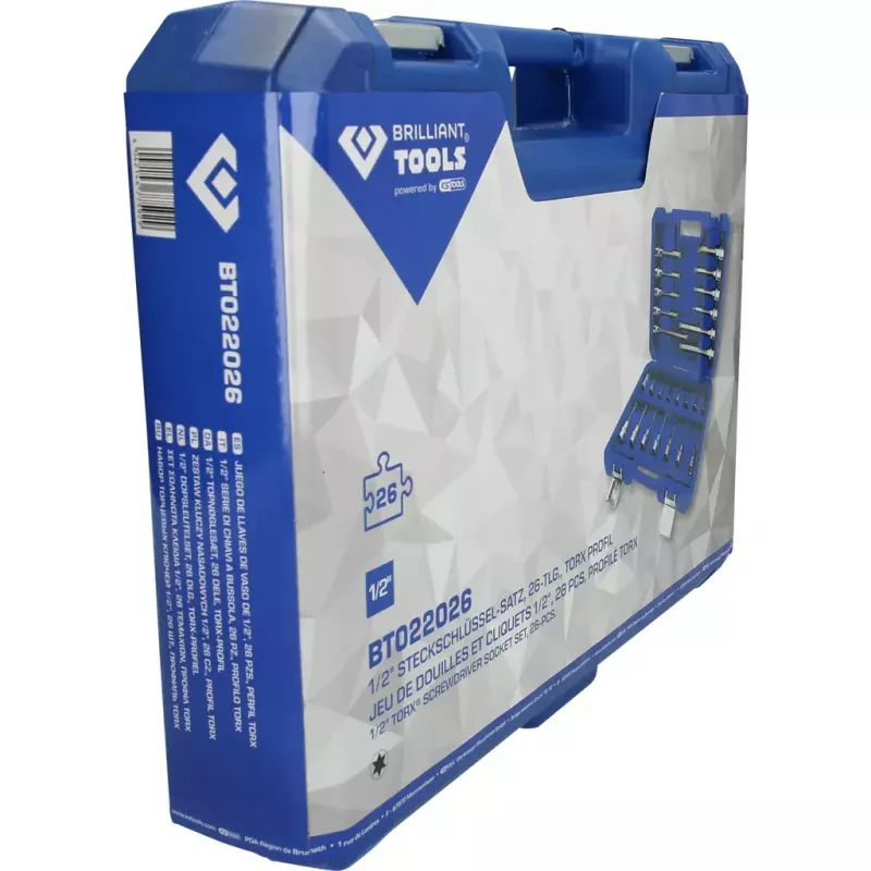 Komplet nasadek Brilliant Tools BT022026