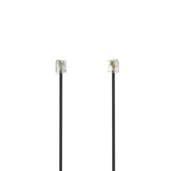 Hama 00201139 kabel telefoniczny 10 m Czarny