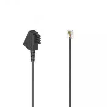 Hama 00201145 kabel telefoniczny 1,5 m czarny