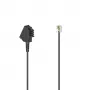 Hama 00201145 kabel telefoniczny 1,5 m czarny