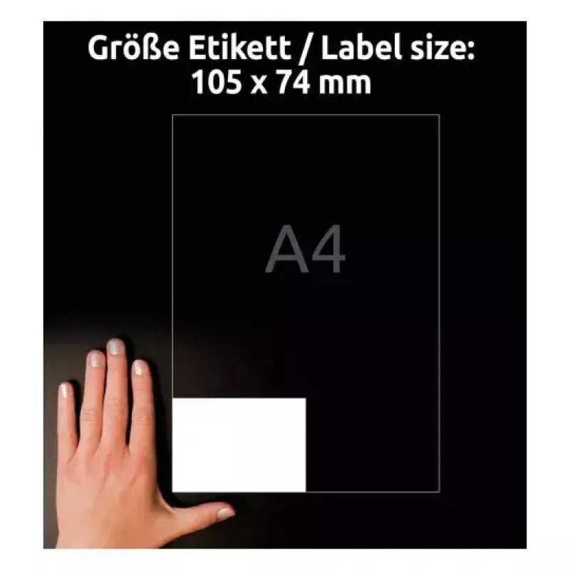 Samoprzylepne etykiety do drukarek Avery LR3427-10 Białe A4 80 etykiet
