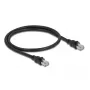 DeLOCK Kabel sieciowy RJ45 kat. 6A F/UTP 0,5 m Czarny