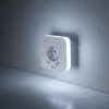 Hama 00223498 Lampa nocna LED z gniazdem, 2 wyjściami USB, czujnikiem ruchu i światła