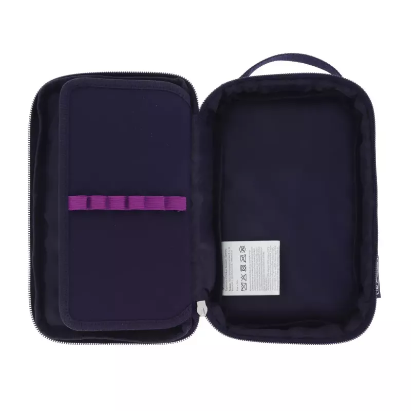 Piórnik Herlitz 2 Go CamoPurple Poliester Niebieski Fioletowy 210x130x60mm