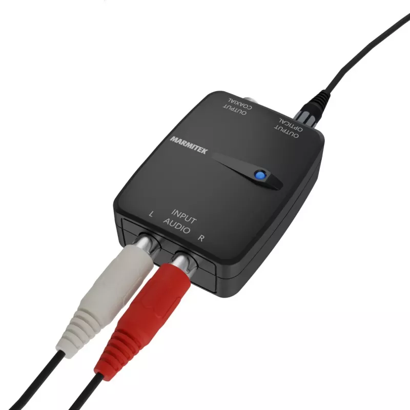 Marmitek Connect AD12 Czarny 25008412 Ekstraktor dźwięku HDMI 4K
