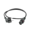 ACT Powercord CEE 7/7 męski (kątowy) - C13 IEC Lock czarny 2 m, EL182S, 5-Pack