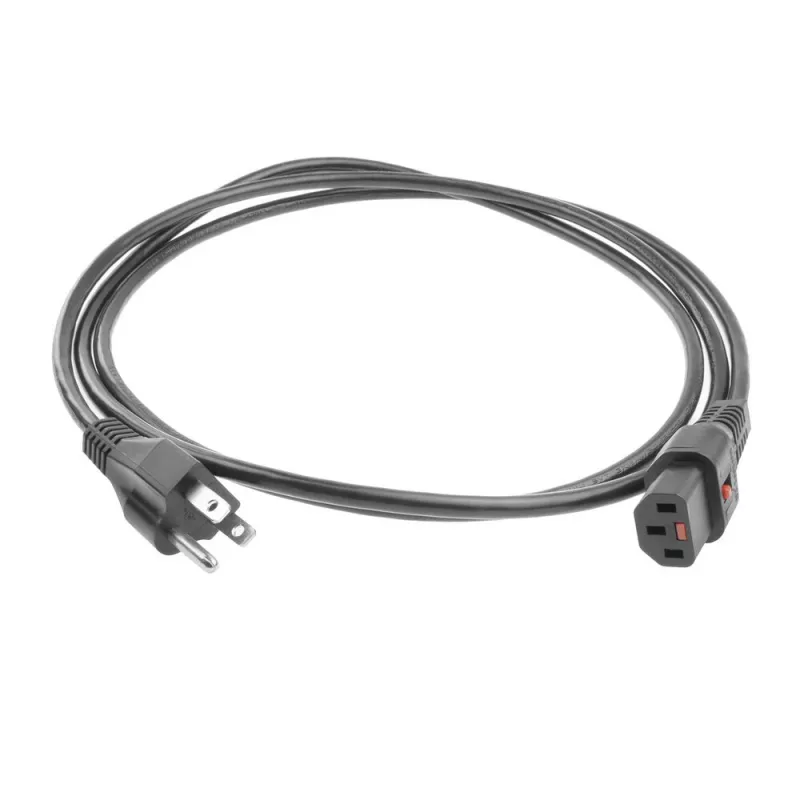 ACT Powercord USA male - C13 IEC Lock czarny 2 m, PC1063, 5 szt.