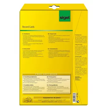 Etykieta nieprzylepna Sigel LP701 160 szt. Biały Prostokąt