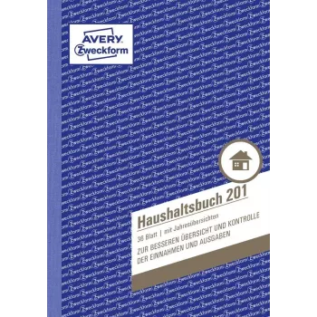 Formularz/księga rachunkowa AVERY 201 A5 36 stron