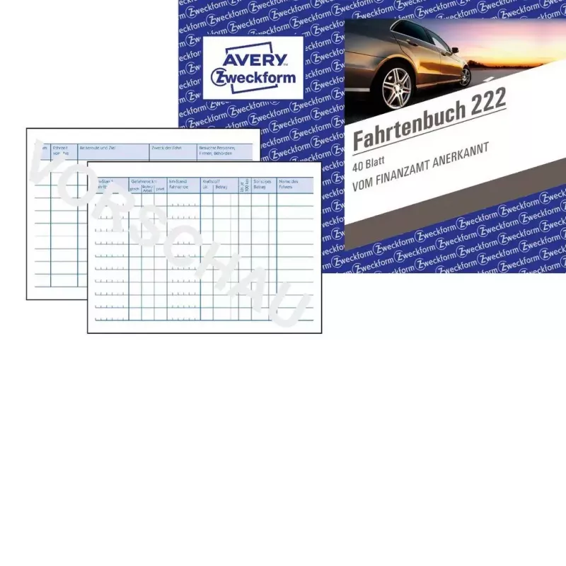 Książka formularzy księgowych Avery 222 A6 40 stron