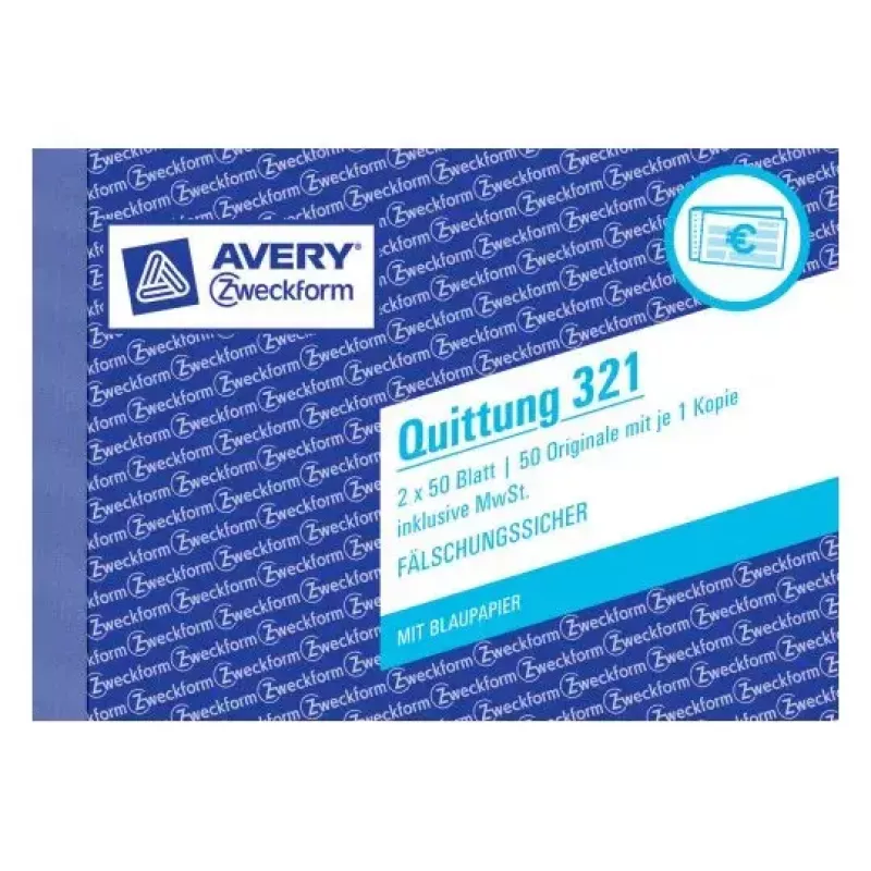 Bilet Avery 321 100 szt.