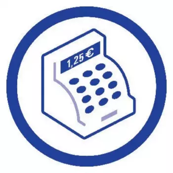 Książka administracyjna Avery 427 niebiesko-biała