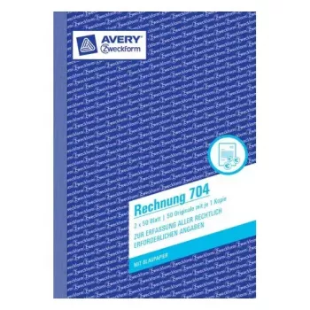 Książka administracyjna Avery 704