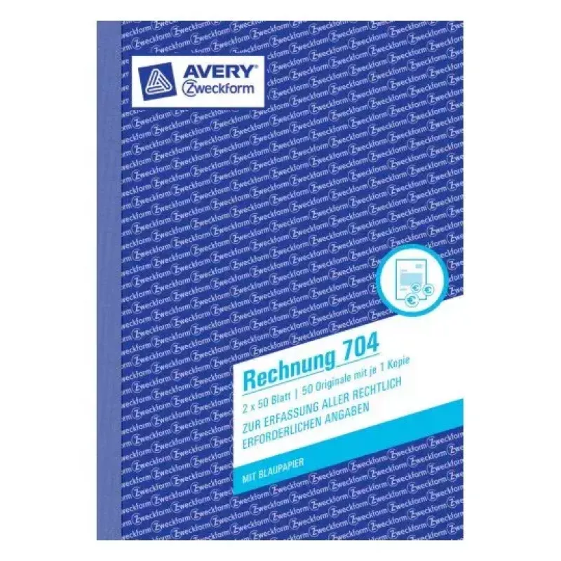 Książka administracyjna Avery 704