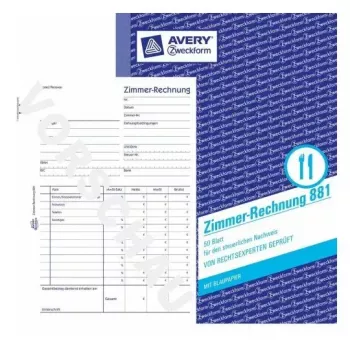 Administration Book Avery 881 niebieski biały