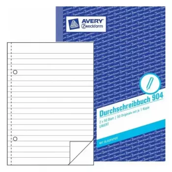 Notatnik A5 Avery 904 50 kartek niebiesko-biały