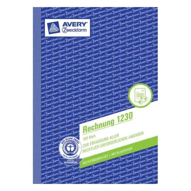 Książka Administracyjna Avery 1230 Niebieska Biała