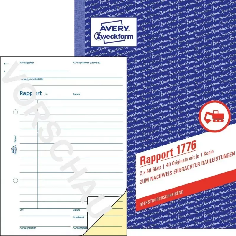 Książka formularzy księgowych A5 Avery 1776