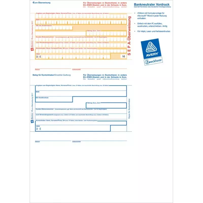 Formularz biznesowy Avery 2817