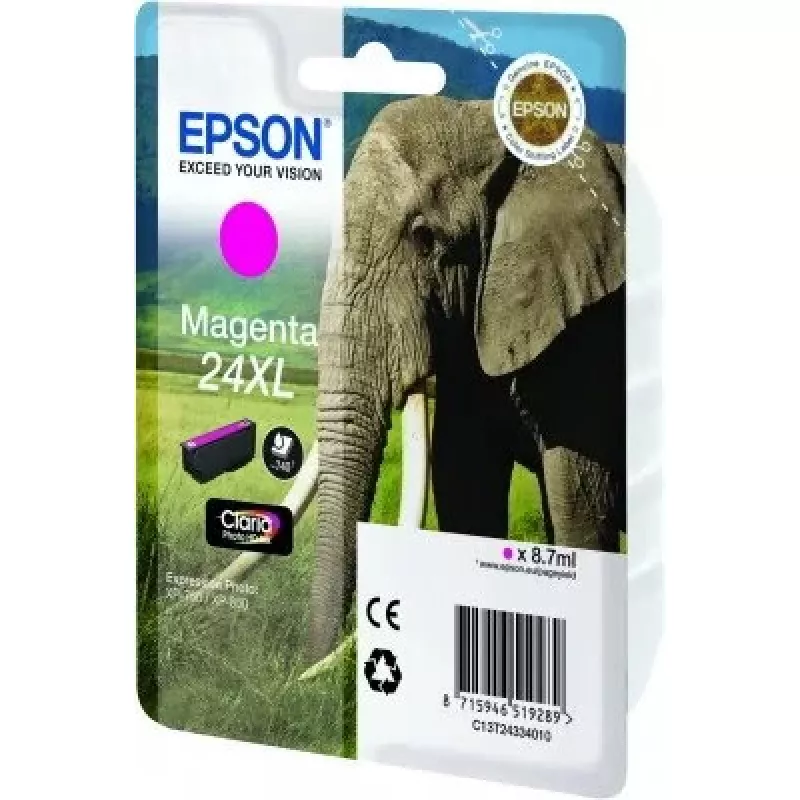 Nabój EPSON Ink No 24XL magenta C13T24334011 C13T24334010