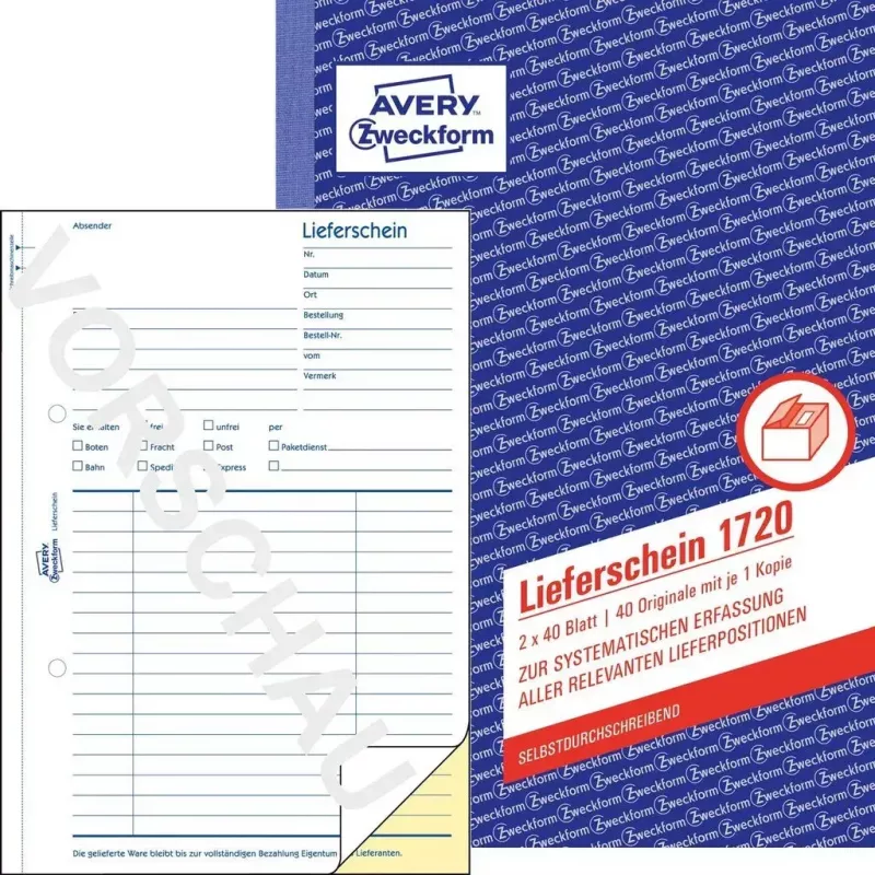 Accounting Form Book A5 Avery 1720-5